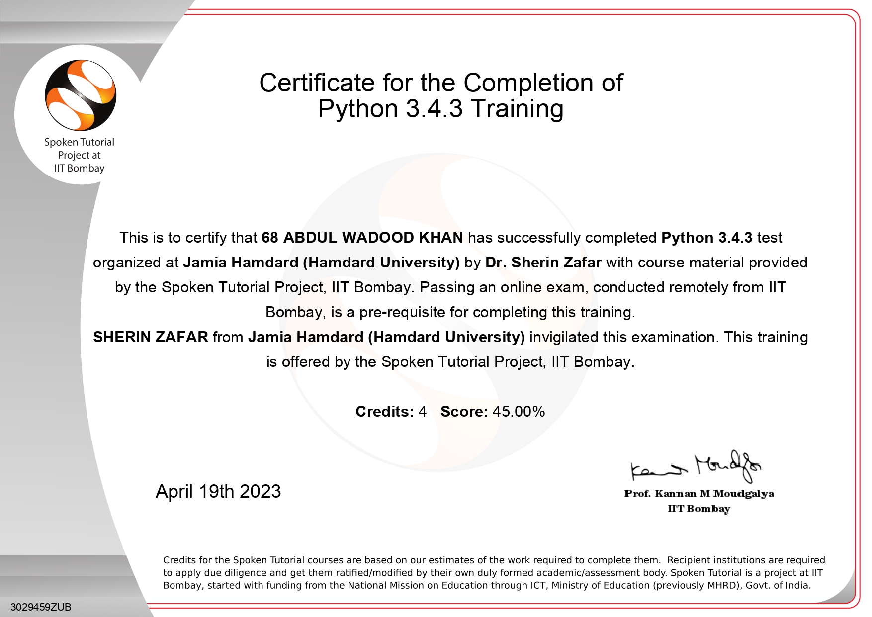 Certificate 2